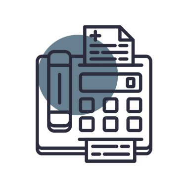 Fax Machine creative Icon Desig