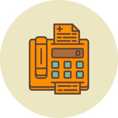 Fax Machine creative Icon Desig