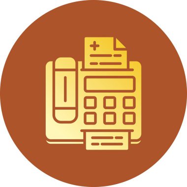 Fax Machine creative Icon Desig