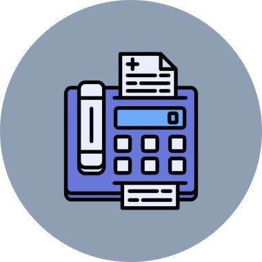 Fax Machine creative Icon Desig