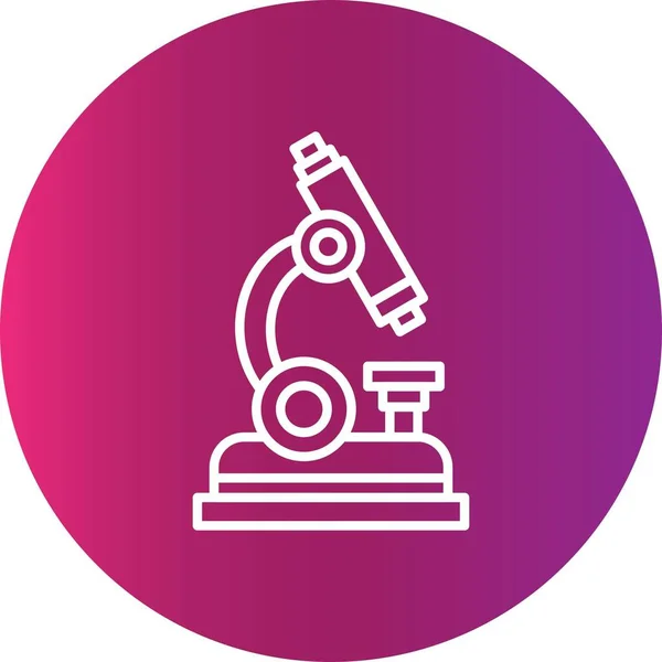 Microscopio Creativo Icon Desig — Archivo Imágenes Vectoriales