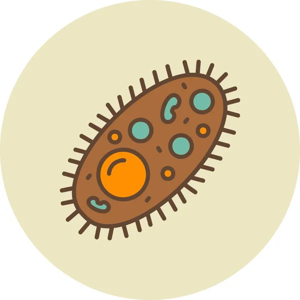 Bacterias Creativas Icon Desig — Vector de stock