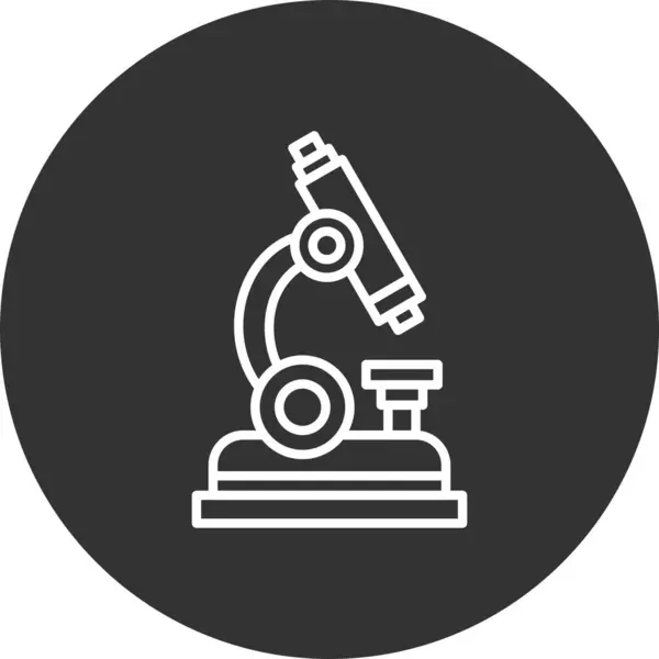 Microscopio Creativo Icon Desig — Archivo Imágenes Vectoriales
