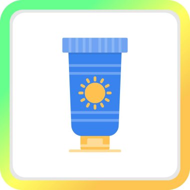 Sunscreen Creative Icons Desig