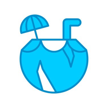 Coconut Drink Creative Icons Desig