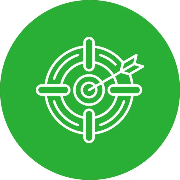 Target Creative Icons Desig — Vector de stock