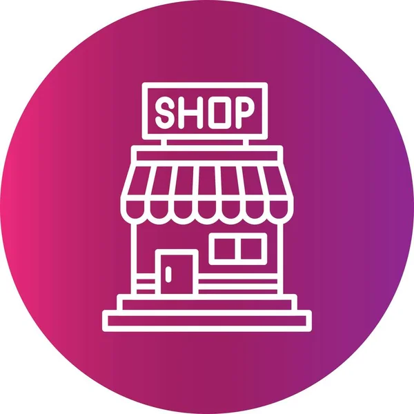 Shop Creative Icons Desig — Vettoriale Stock