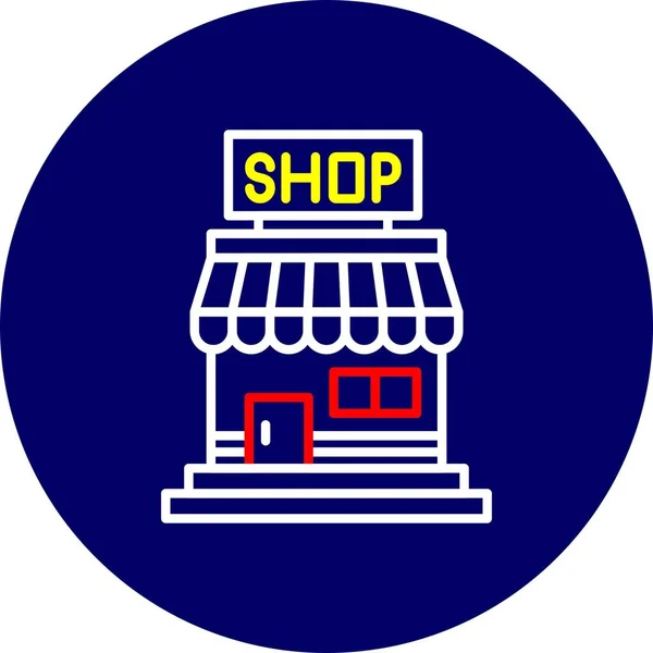 Shop Creative Icons Desig — ストックベクタ