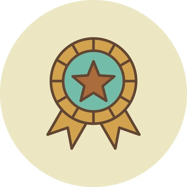 Медаль Творческие Иконы Дезига — стоковый вектор