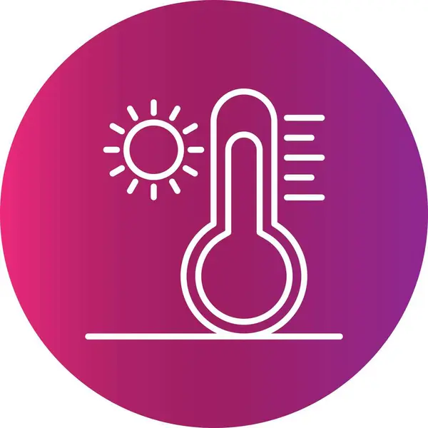 High Temperature Creative Icons Desig — Stock Vector