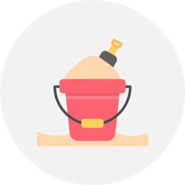 Sand Bucket Creative Icons Desig