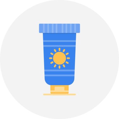 Sunscreen Creative Icons Desig