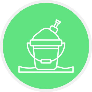 Sand Bucket Creative Icons Desig