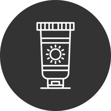 Sunscreen Creative Icons Desig