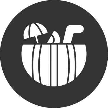 Watermelon Cocktail Creative Icons Desig