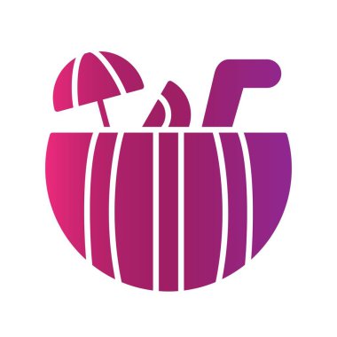 Watermelon Cocktail Creative Icons Desig