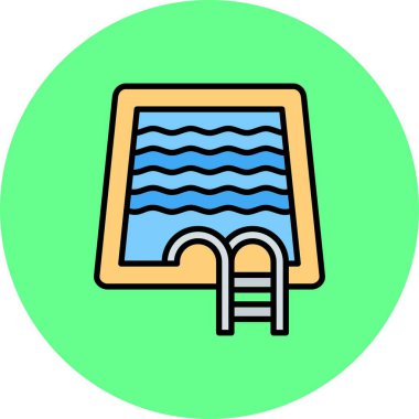  Swimming Pool Creative Icons Desig