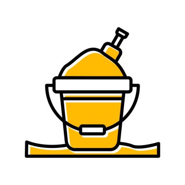 Sand Bucket Creative Icons Desig