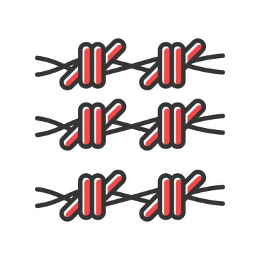 Barbed Wire Creative Icons Desig