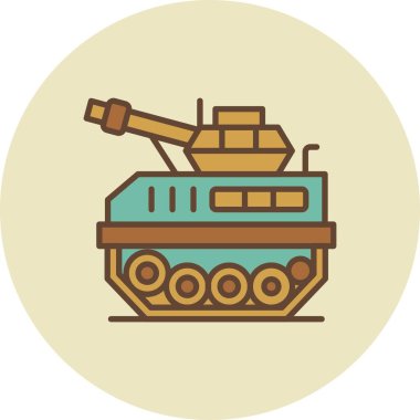Tank Yaratıcı Simgeler Tasarımı