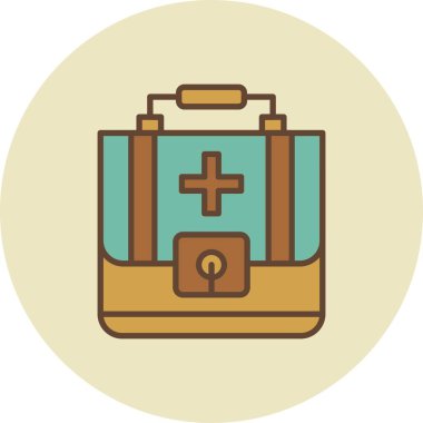 İlk Yardım Kiti Yaratıcı Simgeler Tasarımı