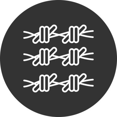 Barbed Wire Creative Icons Desig