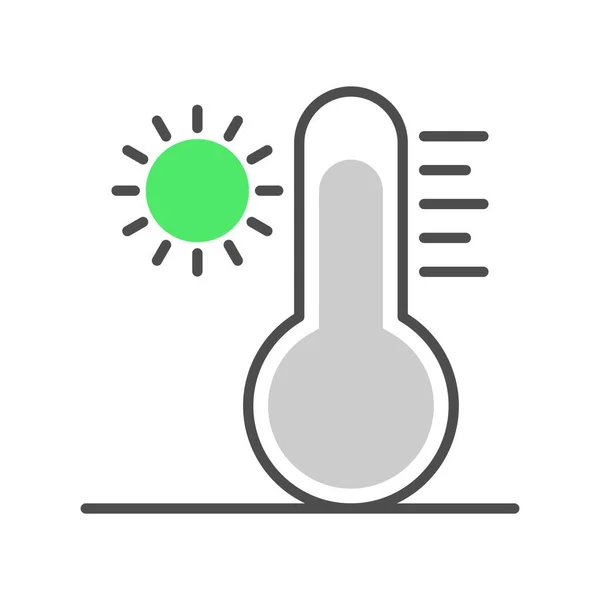 High Temperature Creative Icons Desig — Vetor de Stock