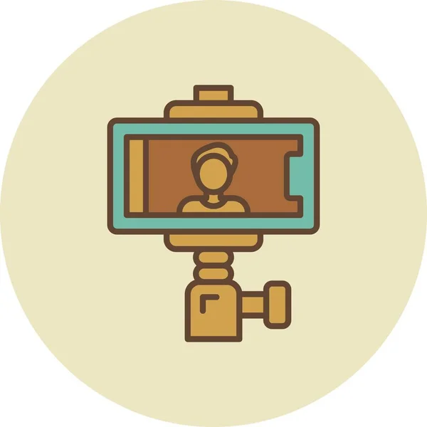 Selfie Stick Creative Icons Desig — Vetor de Stock