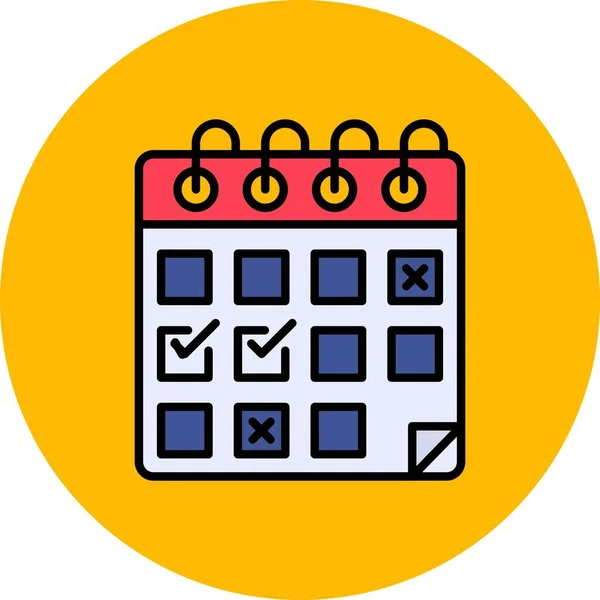 Calendar Creative Icons Desig — Wektor stockowy