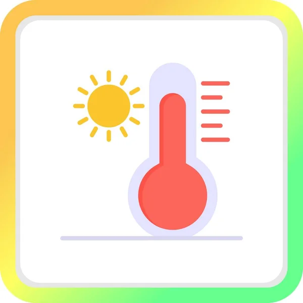 High Temperature Creative Icons Desig — Stock Vector