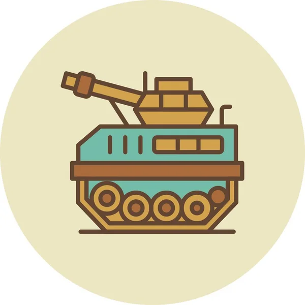 Tank Creative Icons Desig — Stok Vektör