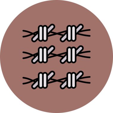 Barbed Wire Creative Icons Desig
