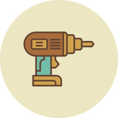 Hand Drill Creative Icons Desig