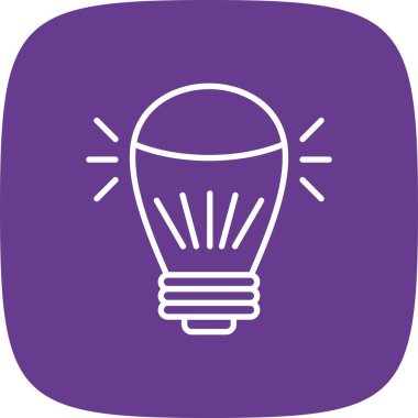 Led Lamp Creative Icons Desig