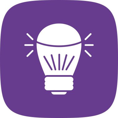 Led Lamp Creative Icons Desig