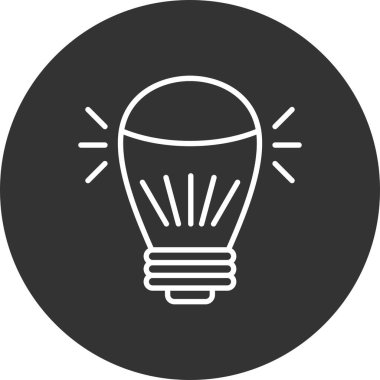 Led Lamp Creative Icons Desig