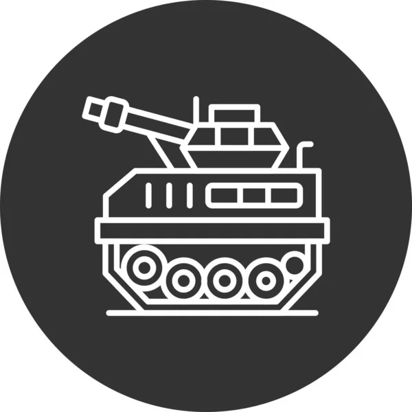 Tank Yaratıcı Simgeler Tasarımı — Stok Vektör