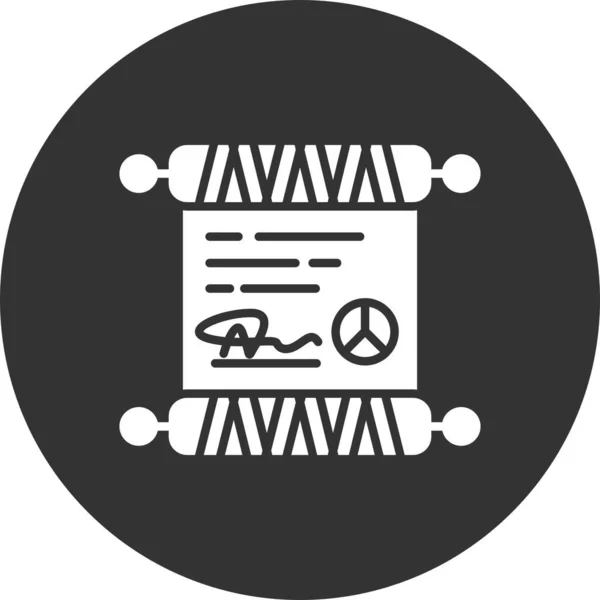 Peace Treaty Creative Icons Desig — Image vectorielle