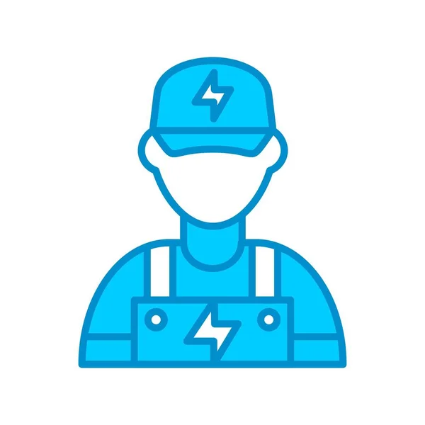 Electrician Creative Icons Desig — Vetor de Stock