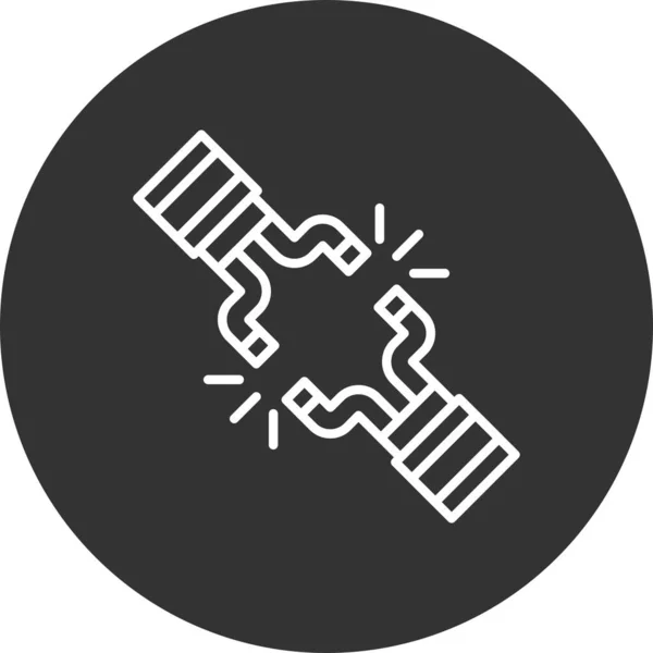 Broken Wire Creative Icons Desig — Stock vektor