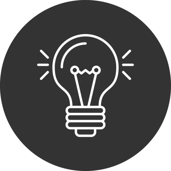Glödlampa Kreativa Ikoner Desig — Stock vektor