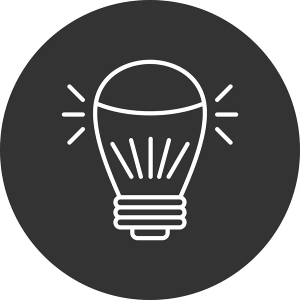 Led Lamp Creative Icons Desig — Stock Vector