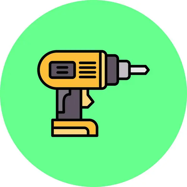 Hand Drill Creative Icons Desig — 图库矢量图片