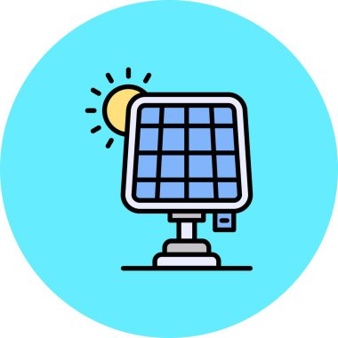 Solar Panel Creative Icons Desig