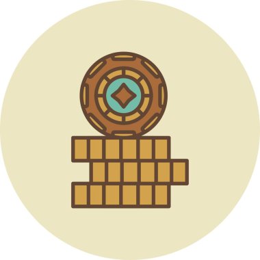 Casino Chip Creative Icons Desig