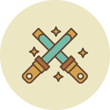 Glow Sticks Creative Icons Desig