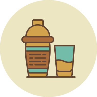 Cocktail Shaker Creative Icons Desig