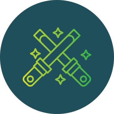 Glow Sticks Creative Icons Desig