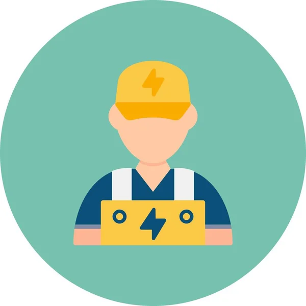 Electrician Creative Icons Desig — 스톡 벡터