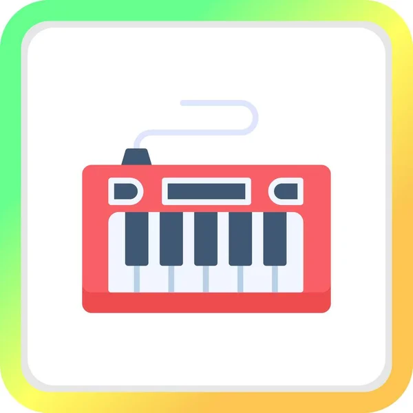 Zongora Kreatív Ikonok Tervezése — Stock Vector